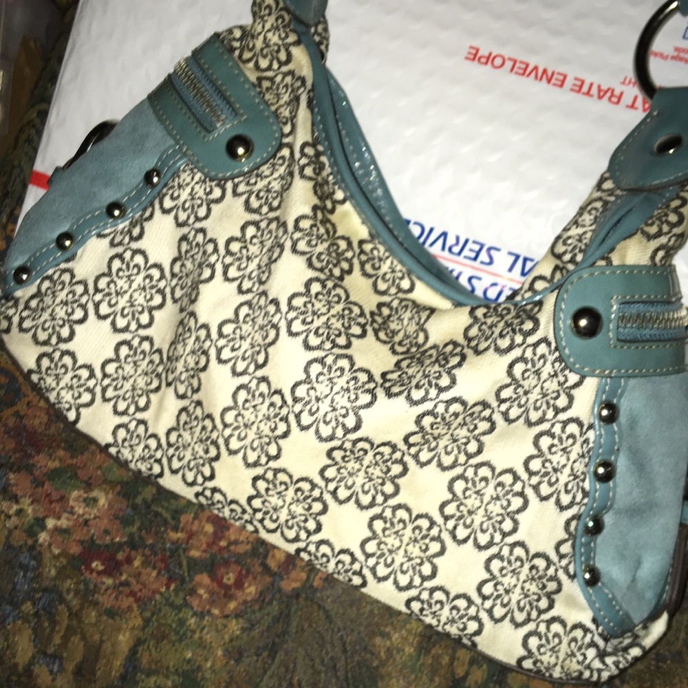 Kathy Van Zeeland army print shoulder bag